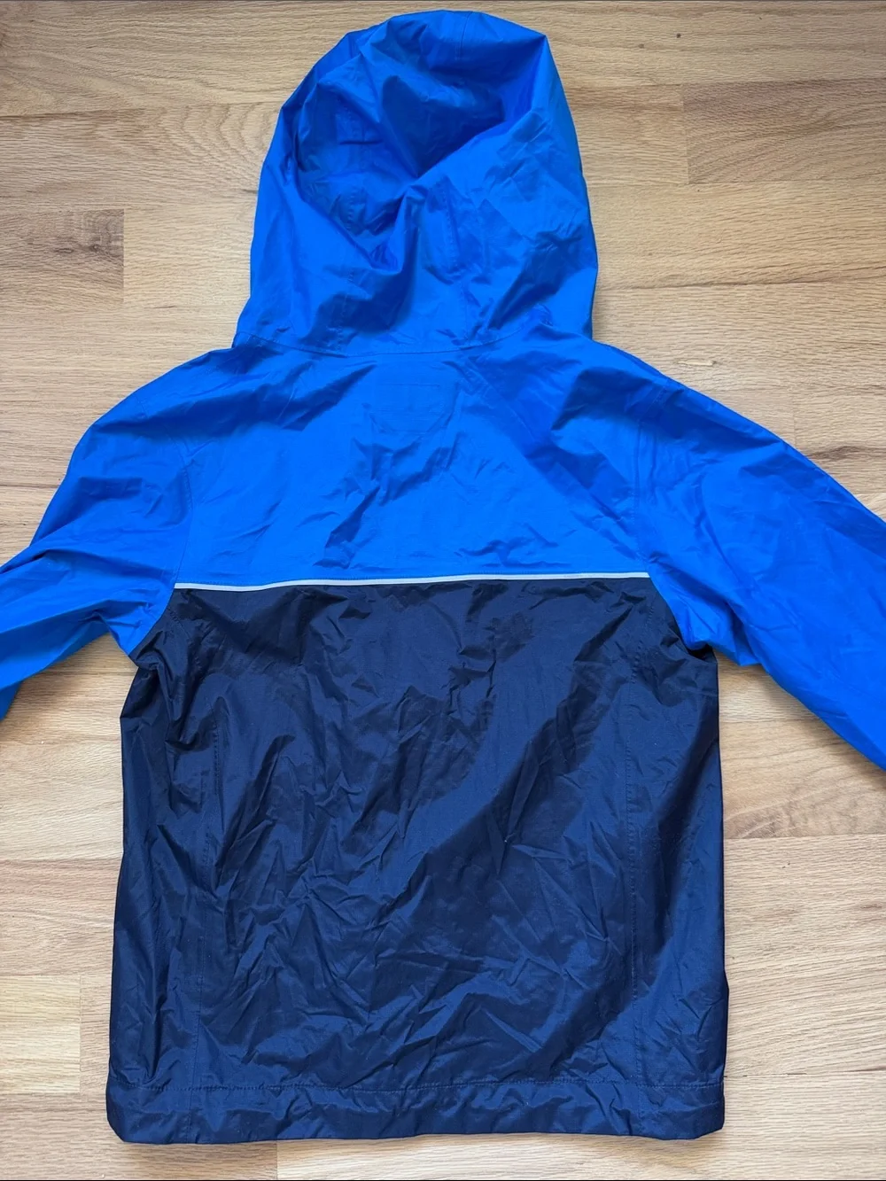 Patagonia Blue/Navy Boys' Torrentshell Rain Jacket with Orange Zipper Sz M (10)